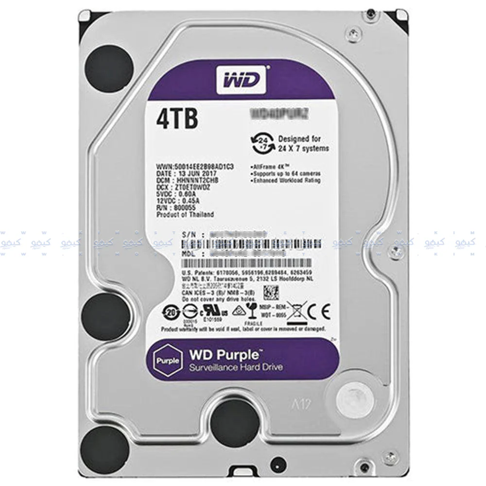 WD Purple 4TB Surveillance HDD - 1